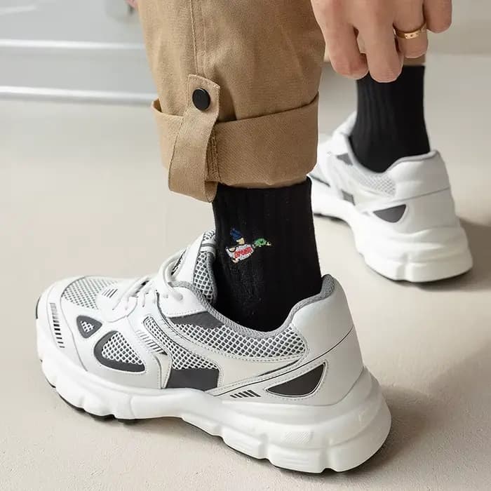 4 paires/boîte de chaussettes pour hommes