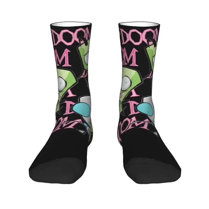 Invaders Zims chaussettes bas tendance Couple
