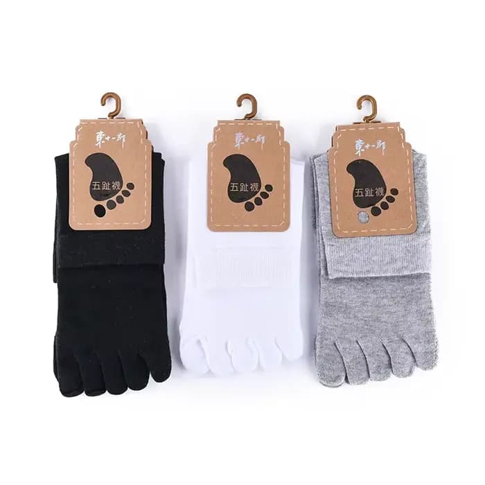 6 paires de chaussettes à cinq doigts unisexes pour hommes/femmes