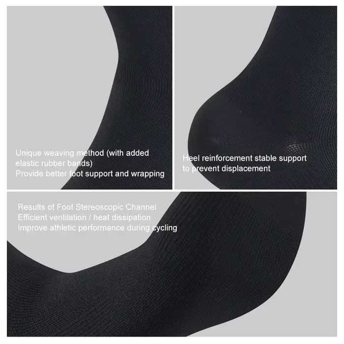 BCBE-ING chaussettes de cyclisme hommes femmes haute qualité respirant séchage rapide chaussettes de vélo sport en plein air course basket-ball tricot Scoks