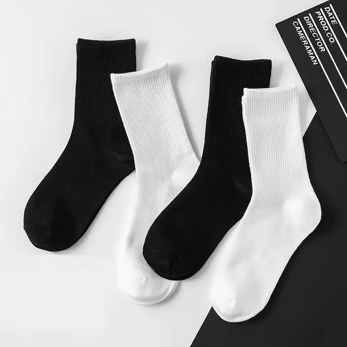 5 paires de chaussettes de sport mi-mollet pour femmes