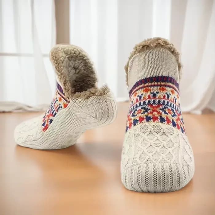 Chaussettes thermiques épaisses antidérapantes pour hommes/femmes