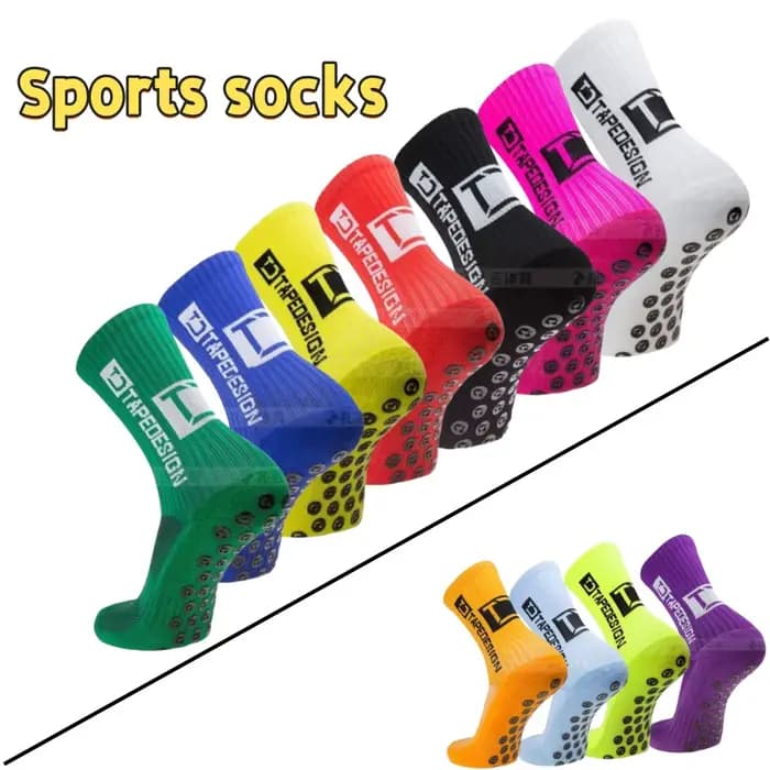 Nouvelles chaussettes de football collées à tube central TD pour l'entraînement sportif et la compétition