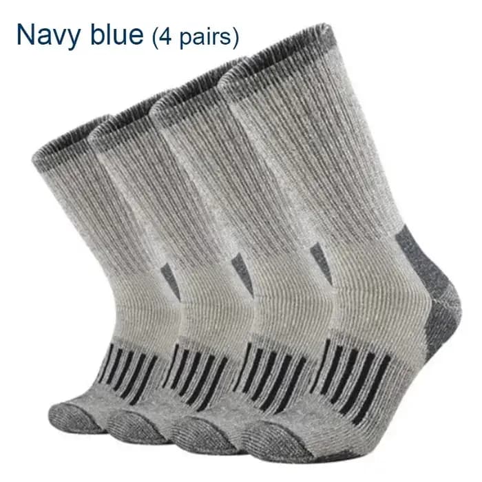 1 paire 80% laine chaussettes épaissir chaud randonnée coussin équipage