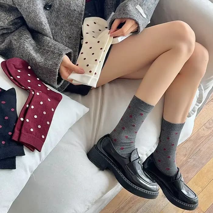 Chaussettes vintage Harajuku pour femmes