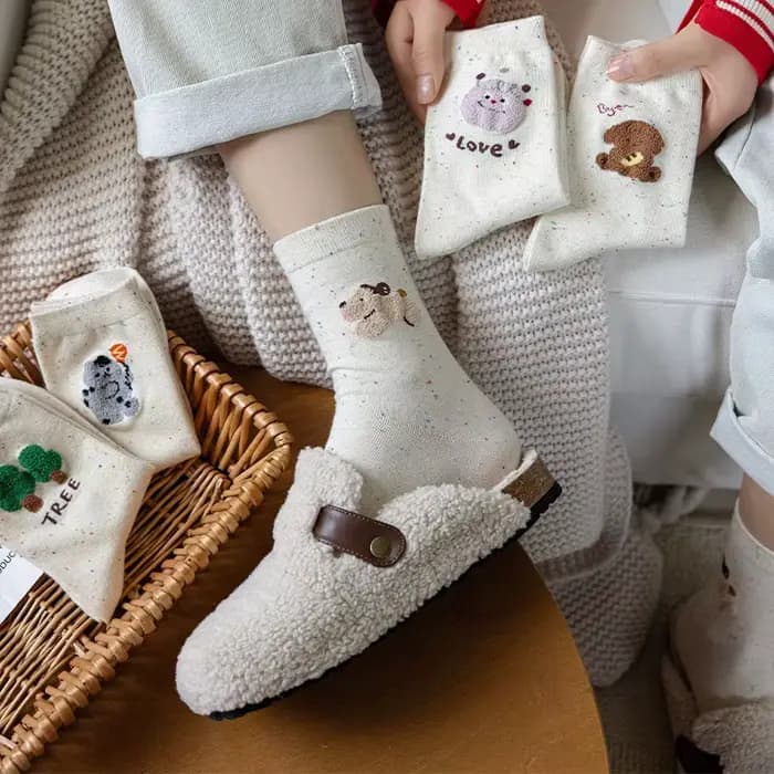 Chaussettes Kawaii d'urgence pour femmes