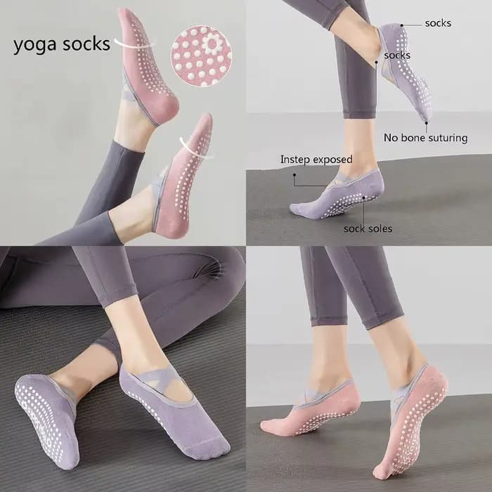 Chaussettes de Yoga en Nylon Pur Coton pour Femme