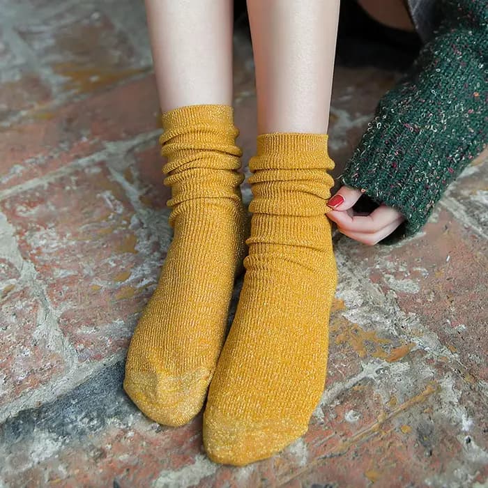 Chaussettes scintillantes pour femmes