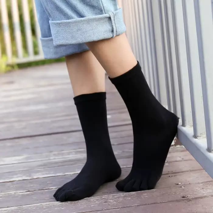 6 paires de chaussettes à cinq doigts unisexes pour hommes/femmes