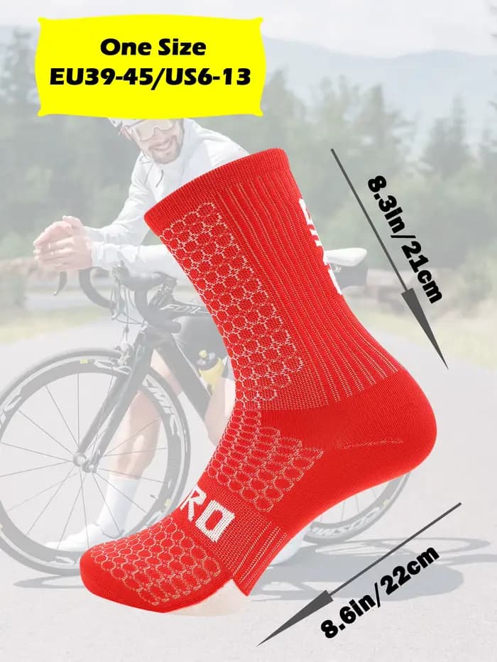 Chaussettes de cyclisme hommes 4 paires/ensemble
