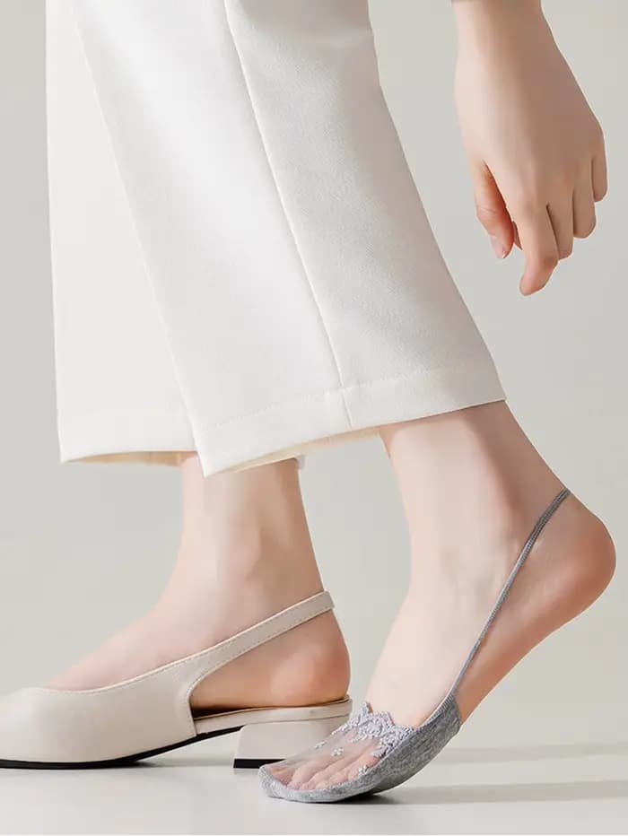 Chaussettes invisibles d'été fines pour femme