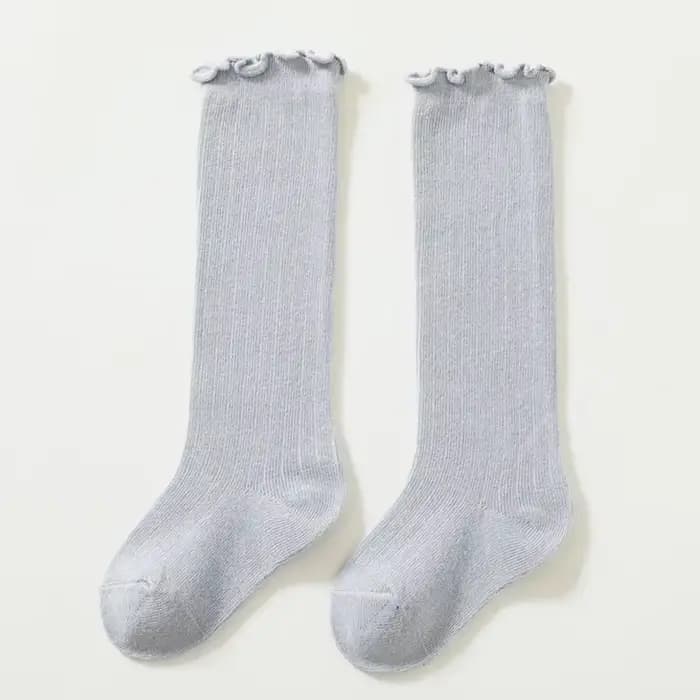 Chaussettes hautes à volants pour enfants
