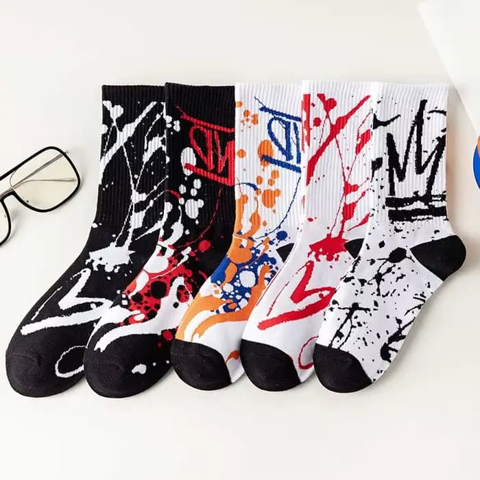 Chaussette longue en coton pour hommes