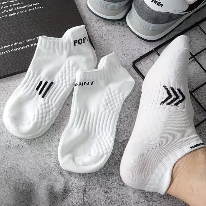 Chaussettes de sport blanches No-Show pour hommes