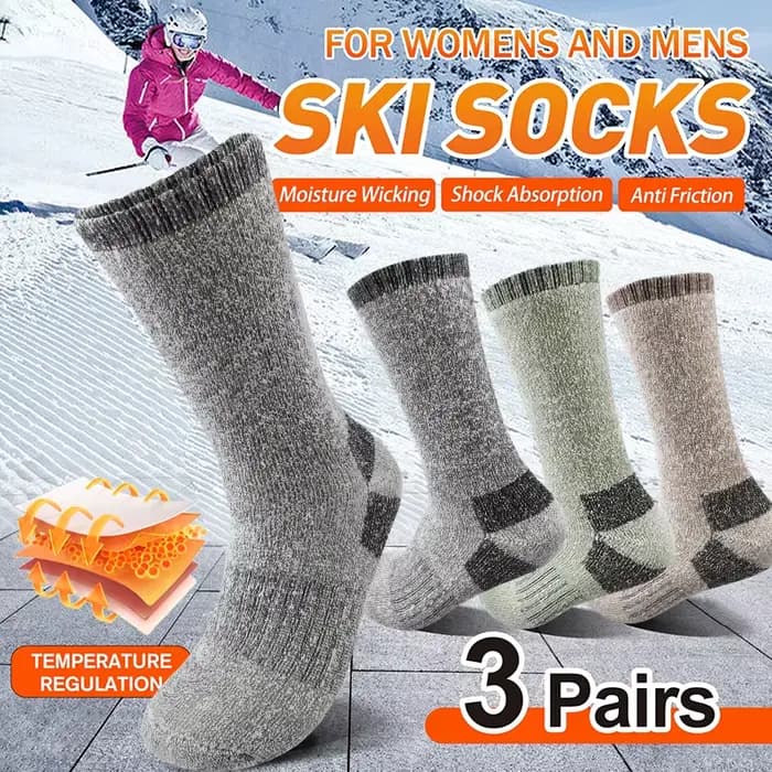 3 paires de chaussettes d'hiver pour hommes
