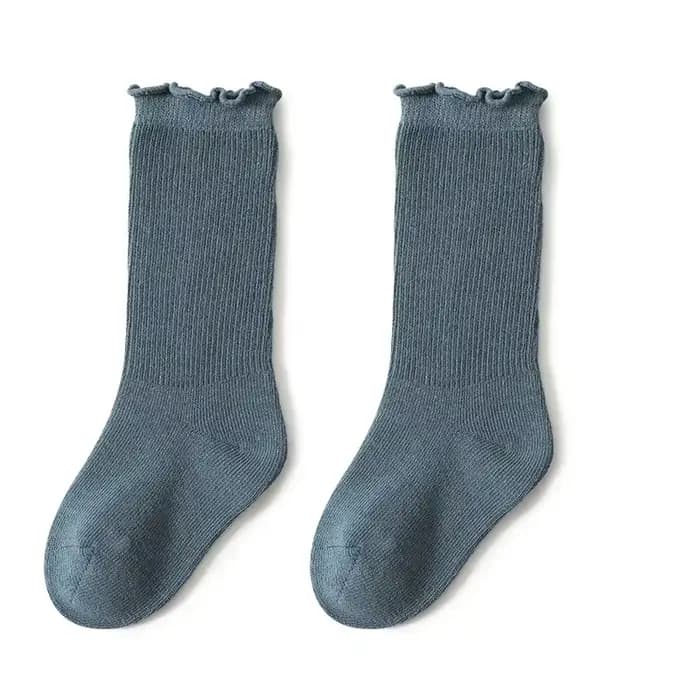 Chaussettes d'automne à volants pour bébés filles, chaussettes longues en coton, hautes, douces et solides, pour tout-petits, chaussettes de princesse pour enfants de 0 à 5 ans, printemps
