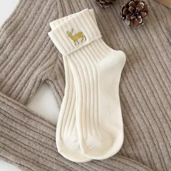 Chaussettes de noël en coton pour femmes