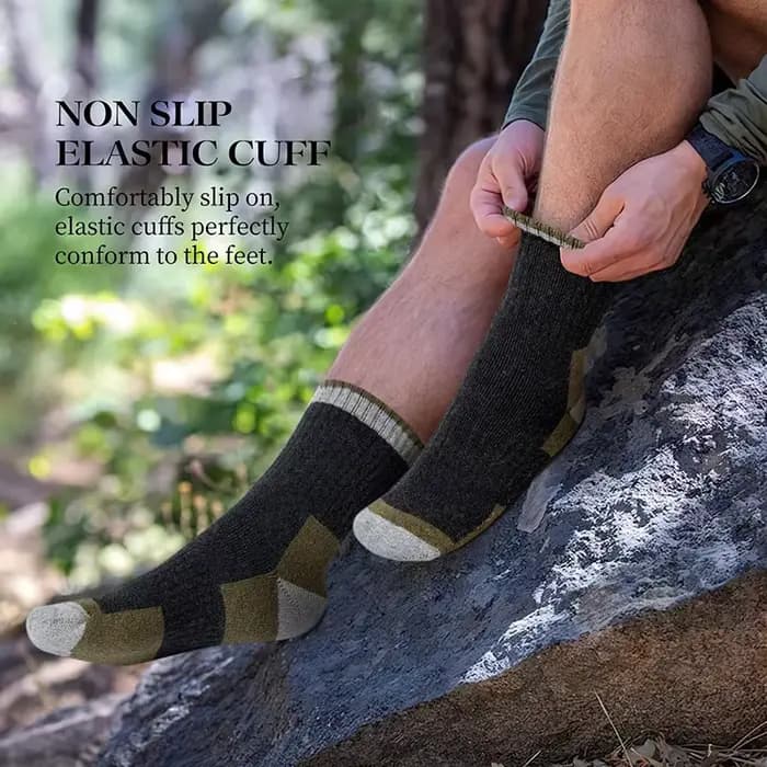 1/3/5 paires automne/hiver hommes chaussettes en laine épaisse confortable chaud cachemire en plein air course