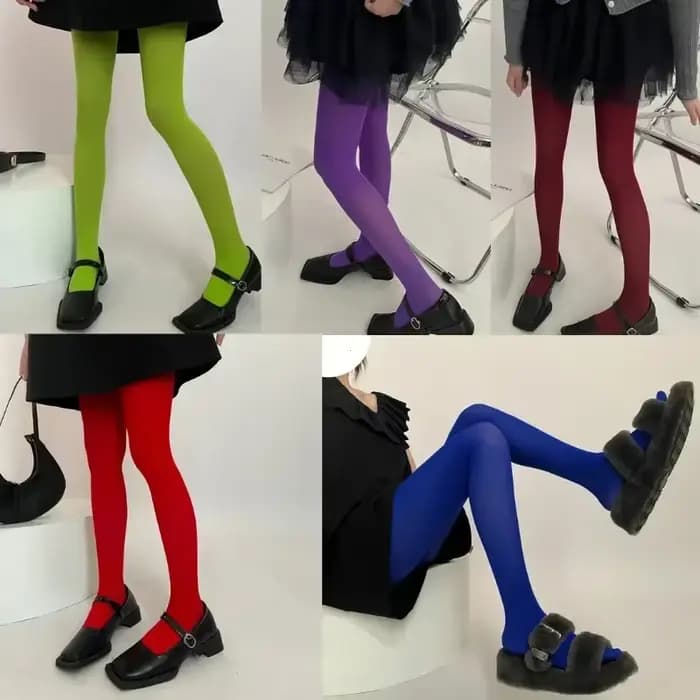 Collants Sexy pour femmes, bas longs, couleur rouge, velours, sans couture, printemps été automne, grands collants élastiques, Resille Rouge