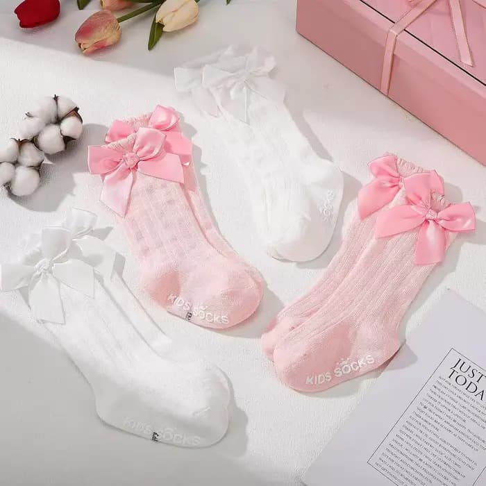 Chaussettes hautes pour bébés filles
