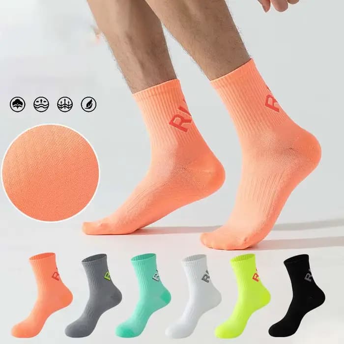 Chaussettes de course en plein air unisexes pour hommes et femmes, Tube central, sport à séchage rapide, Marthon, équitation, Fitness, entraînement, équipe
