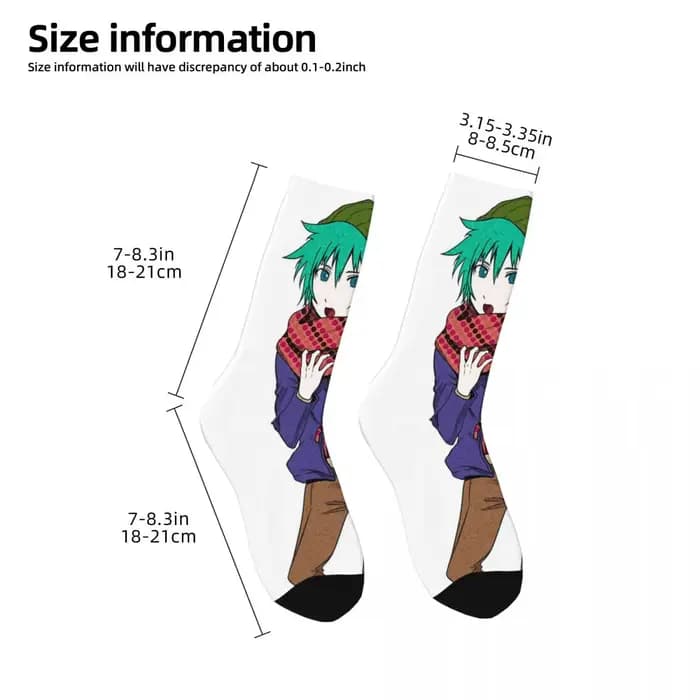 YTTD-Chaussettes d'hiver unisexes Shin Tsukimi Your Turn To Die, chaussettes chaudes, amusantes, imprimées, style de rue, en elin
