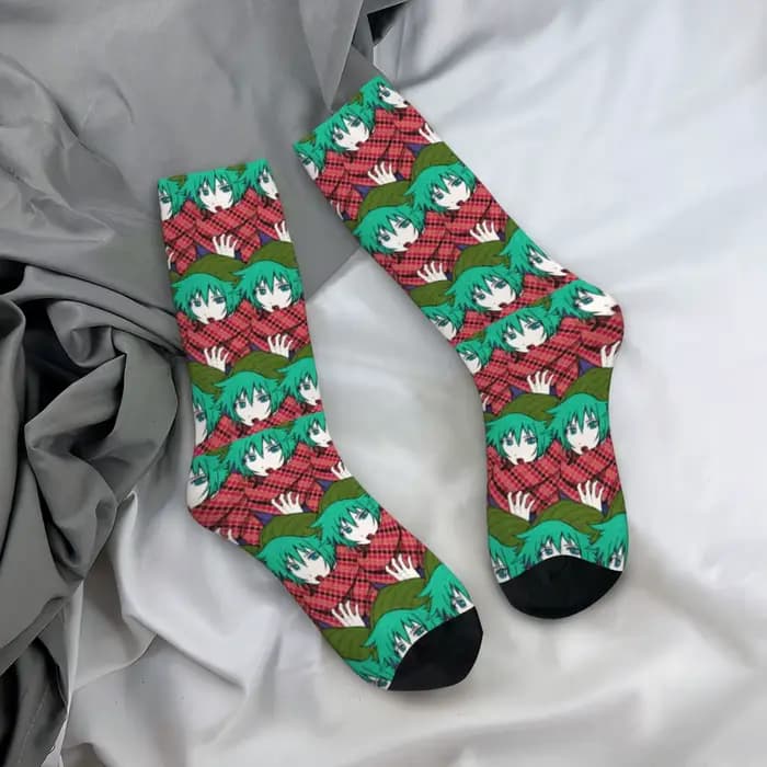 Shin Tsukimi votre tour pour mourir chaussettes hommes femmes décontracté YTTD Anime jeu