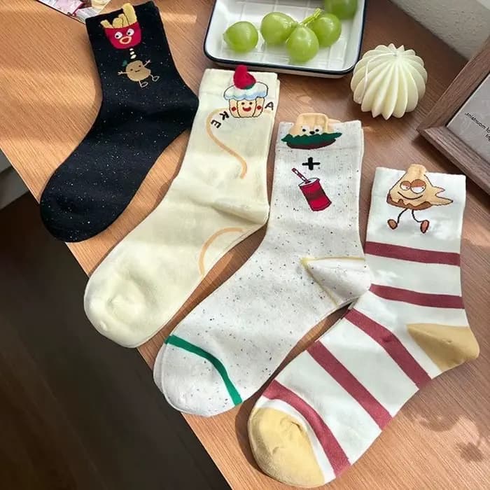 Chaussettes confortables à tube moyen pour femmes