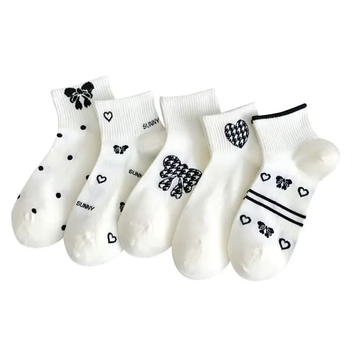 Chaussettes pour femmes printemps été nouveau nœud à la mode Kawaii mignon doux Tube court