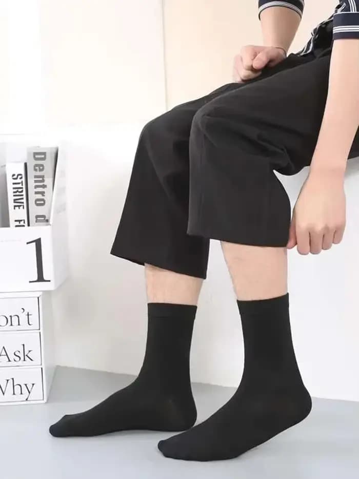 6 paires de chaussettes mi-longues pour hommes