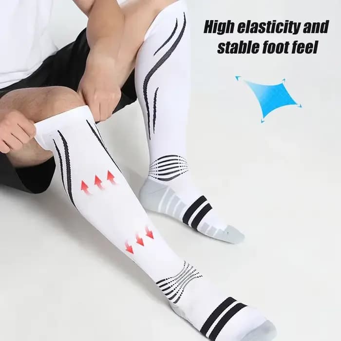 1 paire de chaussettes de sport à haute compression pour hommes et femmes