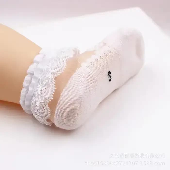 Chaussettes d'été à volants pour petites filles