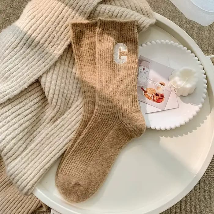 Chaussettes de luxe en laine pour femmes