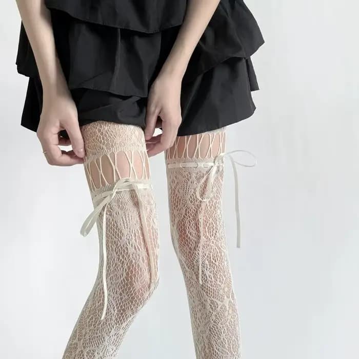 Collants noirs et beiges pour femmes