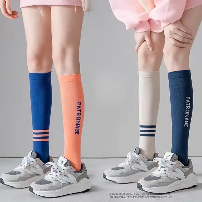 Chaussettes de sport de compression pour femmes, à la mode, élastiques, amincissantes, pour jambes, mollet, yoga, énergie musculaire JK