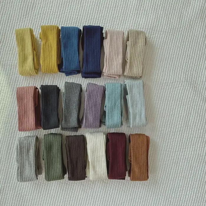 Collants colorés en coton pour enfants en bas âge filles garçons blanc noir tricot collants enfants chaussettes nouveau-né infantile bébé bas chauds