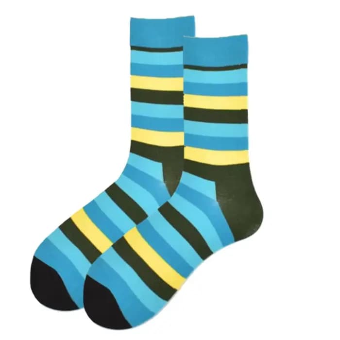 5 paires/pack drôle heureux chaussettes coloré rayure Design de mode Harajuku Hip Hop hommes femmes Couple chaussettes décontractées équipage coton peigné