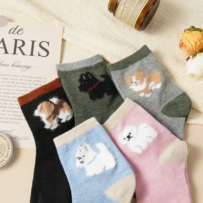 Chaussettes mi-mollet 100% coton pour femmes