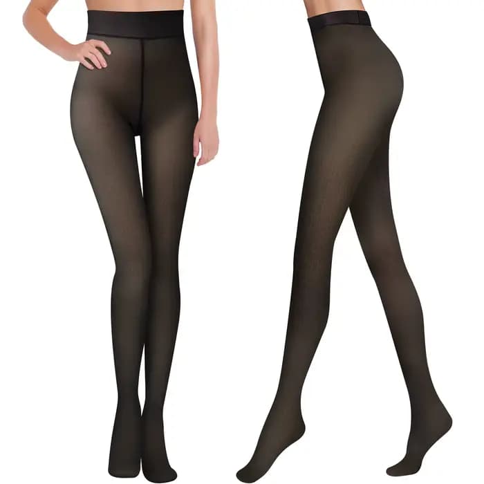 Collants doublés polaire femmes Leggings faux