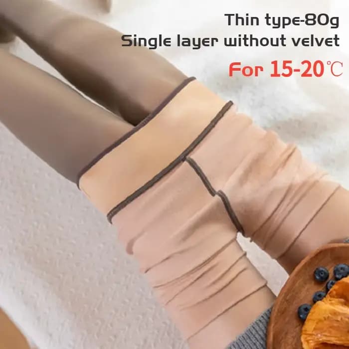 Collants thermiques épais bas femmes