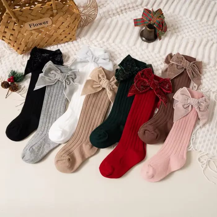 Chaussettes à Gros Nministériels d pour Bébé Fille de 0 à 8 Ans