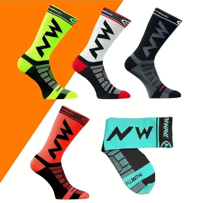 1/3/5 paires de chaussettes de sport mi-mollet pour hommes