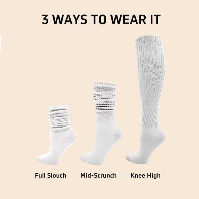 Chaussettes Slouch Thigh High pour femmes
