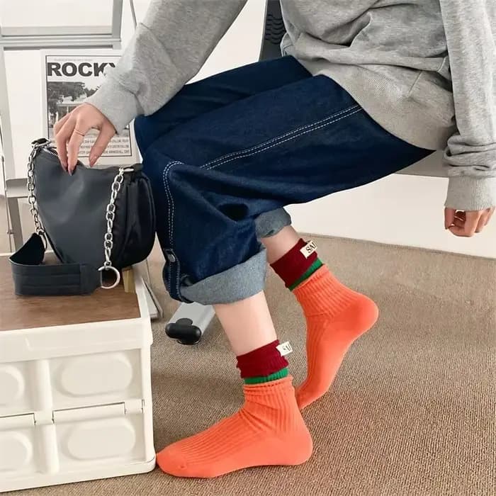 Chaussettes empilées montantes pour femmes