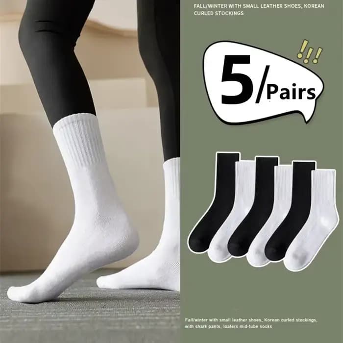 Chaussettes de sport mi-mollet pour femme