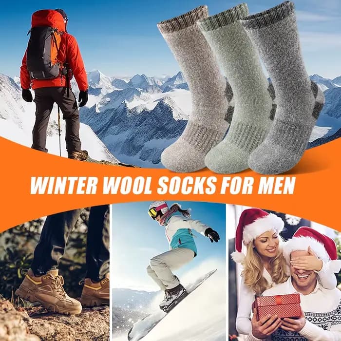 3 paires de chaussettes d'hiver pour hommes