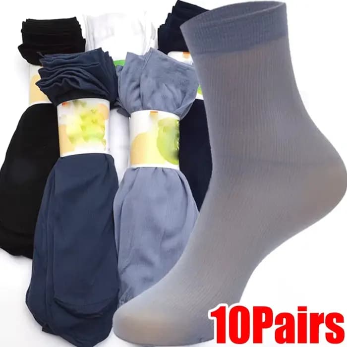 Chaussettes d'Été en Fibre de Bambou pour Homme