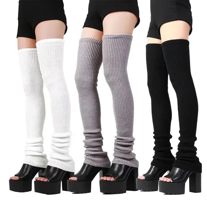 Chaussettes chaudes mi-hautes allongées