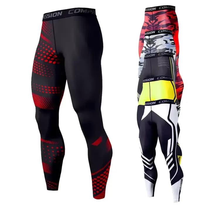 Leggings de Compression collants pour hommes course Sport homme vêtements de Sport entraînement cyclisme Fitness pantalon Jogging entraînement Leggings extrêmes