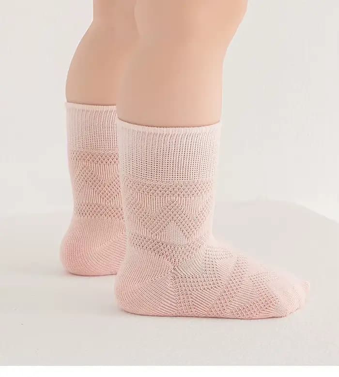 Chaussettes en coton respirant pour enfants de 0 à 8 ans